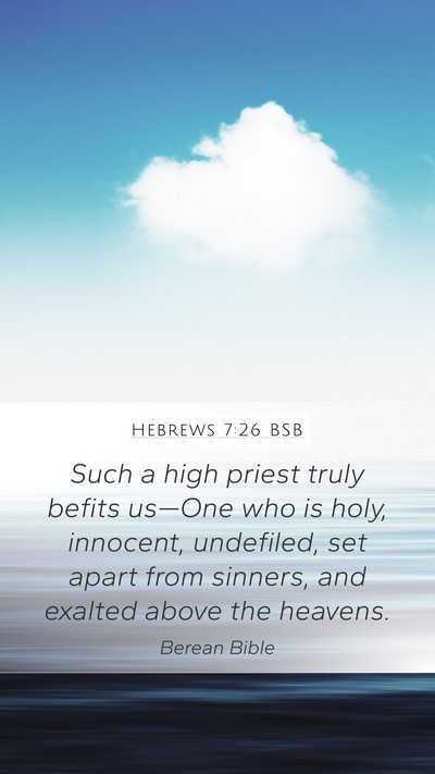 Hebrews 7:26 BSB Bible Verse Image
