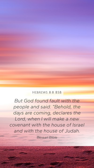 Hebrews 8:8 BSB Bible Verse Image