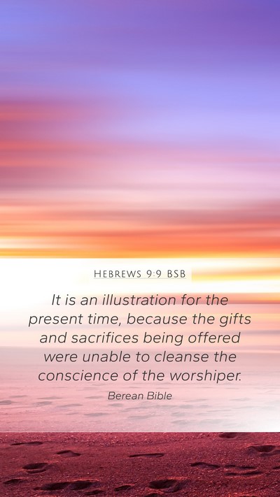 Hebrews 9:9 BSB Bible Verse Image