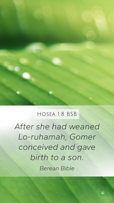 Hosea 1:8 BSB Bible Verse Image