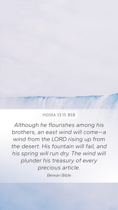 Hosea 13:15 BSB Bible Verse Image