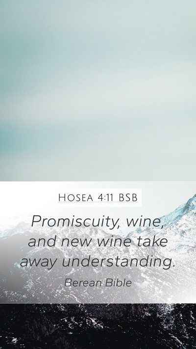 Hosea 4:11 BSB Bible Verse Image