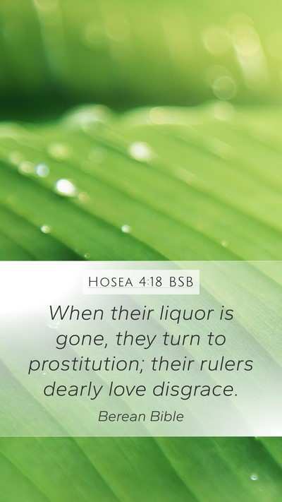 Hosea 4:18 BSB Bible Verse Image