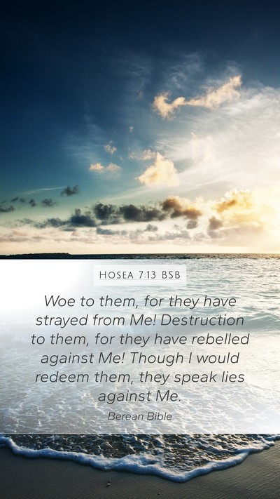 Hosea 7:13 BSB Bible Verse Image