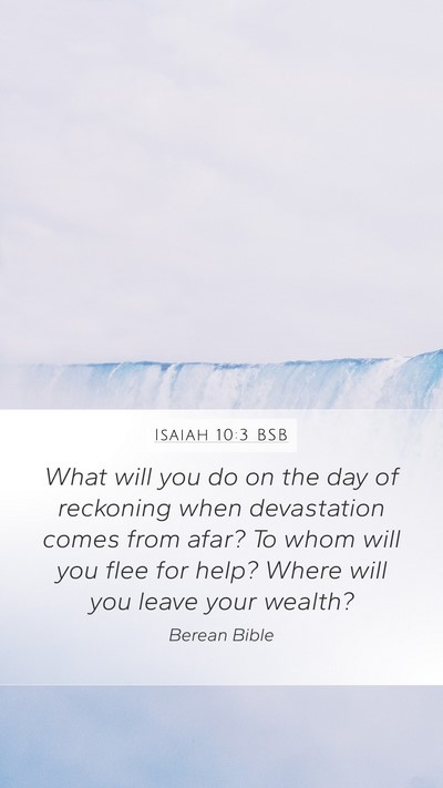 Isaiah 10:3 BSB Bible Verse Image