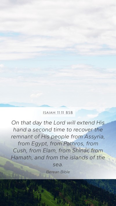 Isaiah 11:11 BSB Bible Verse Image