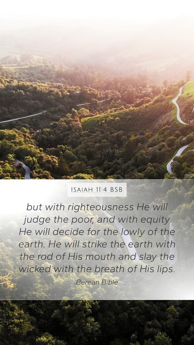 Isaiah 11:4 BSB Bible Verse Image