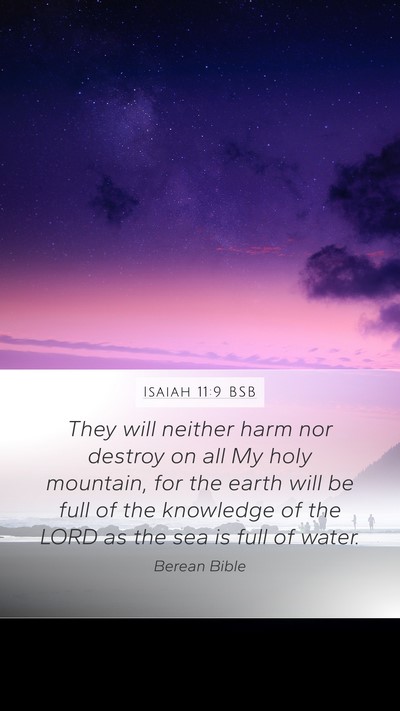 Isaiah 11:9 BSB Bible Verse Image