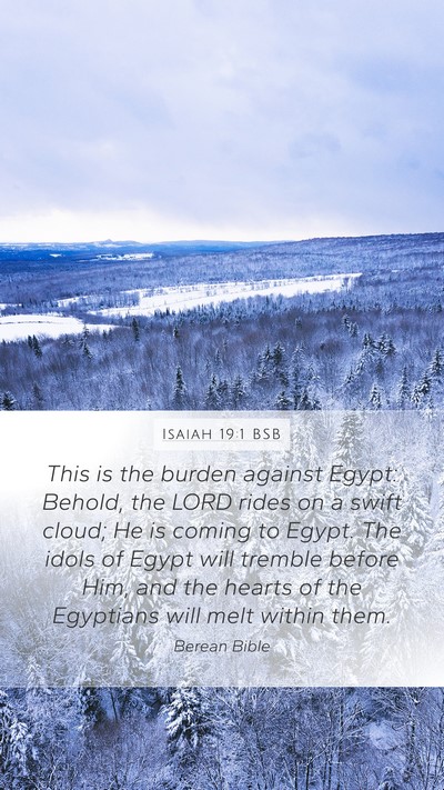 Isaiah 19:1 BSB Bible Verse Image