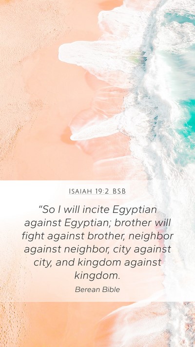 Isaiah 19:2 BSB Bible Verse Image