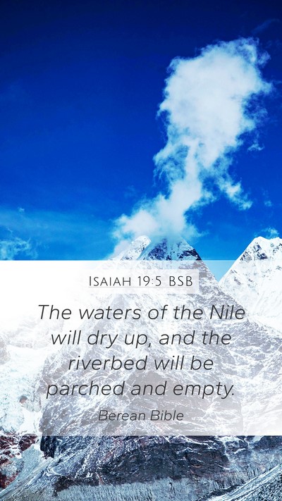 Isaiah 19:5 BSB Bible Verse Image