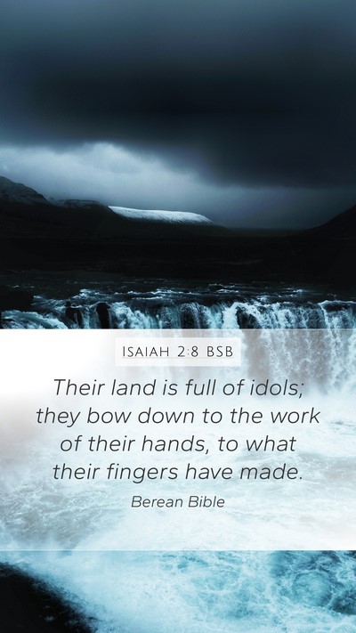 Isaiah 2:8 BSB Bible Verse Image
