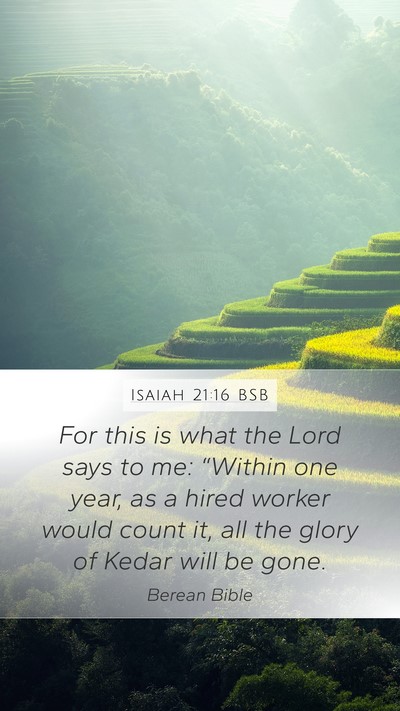 Isaiah 21:16 BSB Bible Verse Image