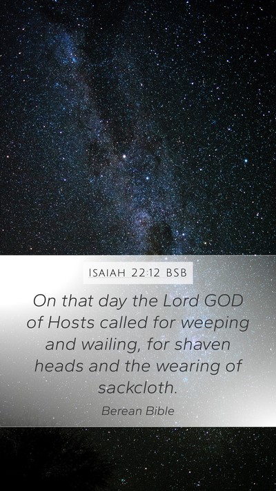 Isaiah 22:12 BSB Bible Verse Image