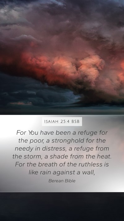 Isaiah 25:4 BSB Bible Verse Image