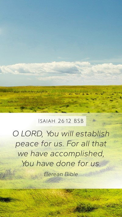 Isaiah 26:12 BSB Bible Verse Image