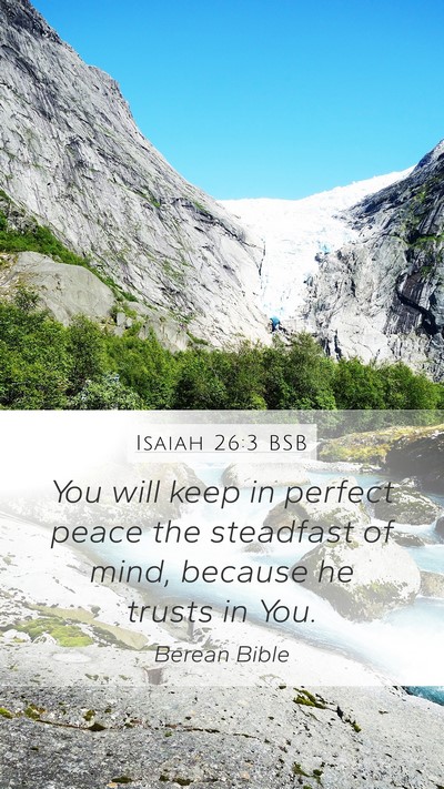 Isaiah 26:3 BSB Bible Verse Image