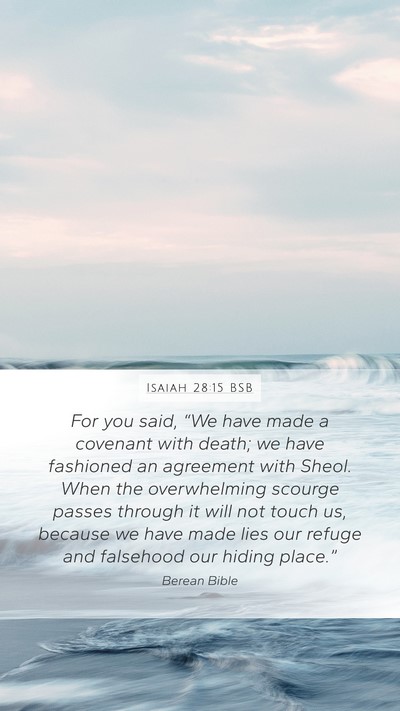 Isaiah 28:15 BSB Bible Verse Image