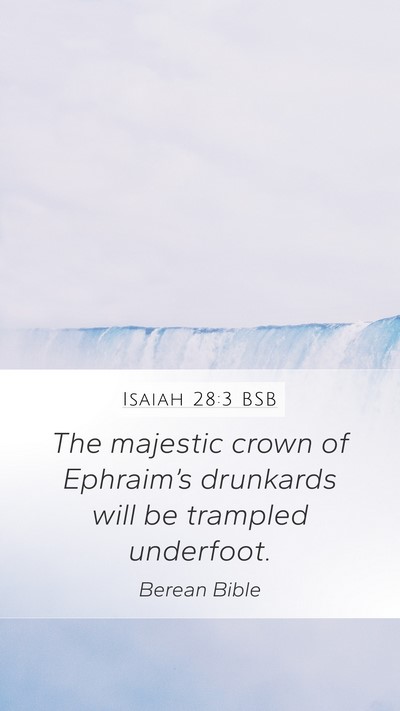 Isaiah 28:3 BSB Bible Verse Image