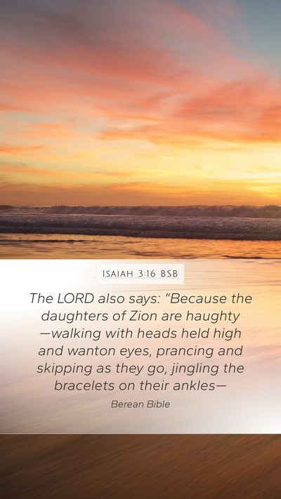 Isaiah 3:16 BSB Bible Verse Image