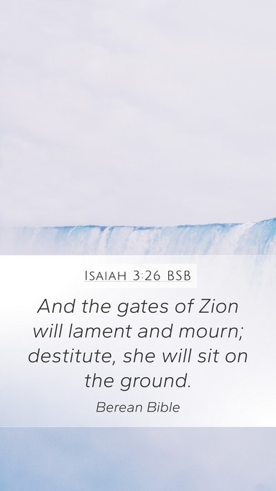 Isaiah 3:26 BSB Bible Verse Image