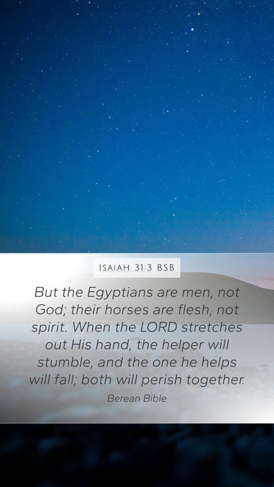 Isaiah 31:3 BSB Bible Verse Image