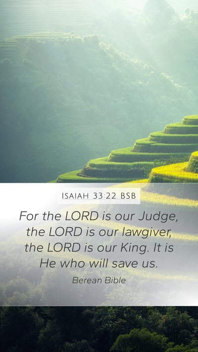 Isaiah 33:22 BSB Bible Verse Image