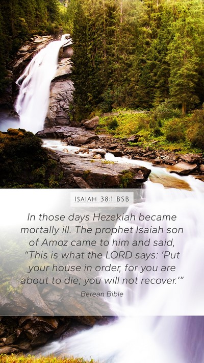 Isaiah 38:1 BSB Bible Verse Image