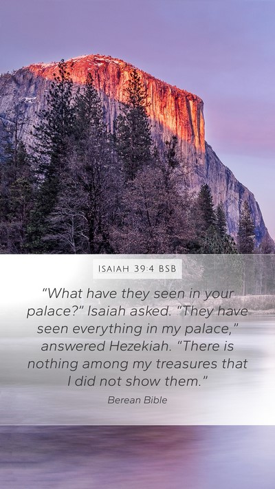 Isaiah 39:4 BSB Bible Verse Image