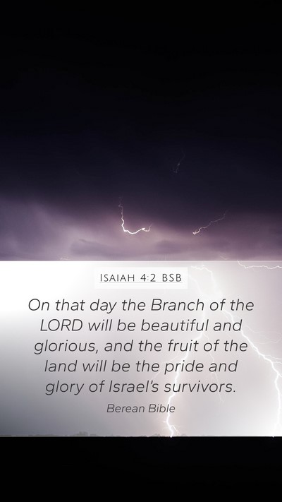 Isaiah 4:2 BSB Bible Verse Image