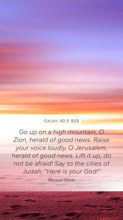 Isaiah 40:9 BSB Bible Verse Image