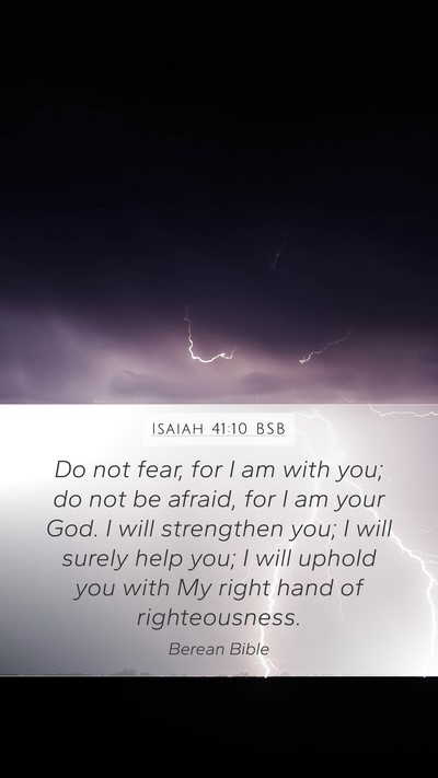 Isaiah 41:10 BSB Bible Verse Image
