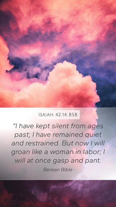 Isaiah 42:14 BSB Bible Verse Image