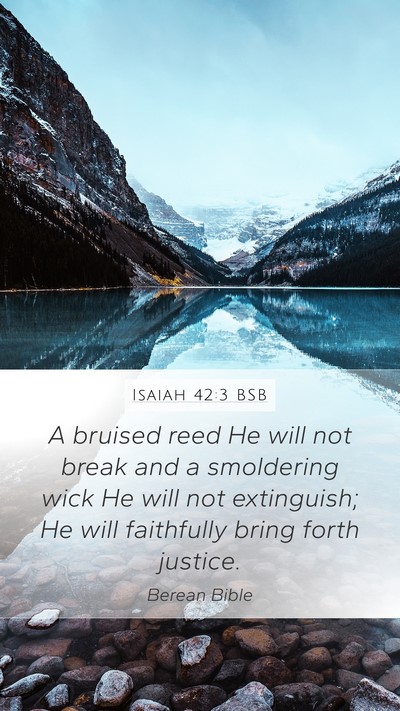 Isaiah 42:3 BSB Bible Verse Image