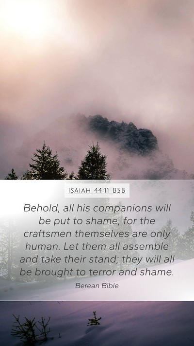 Isaiah 44:11 BSB Bible Verse Image