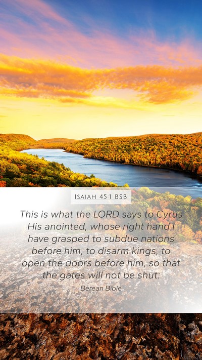 Isaiah 45:1 BSB Bible Verse Image