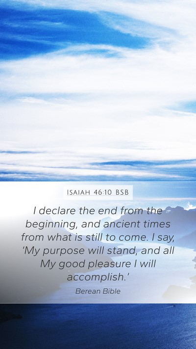 Isaiah 46:10 BSB Bible Verse Image