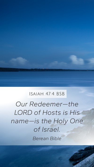 Isaiah 47:4 BSB Bible Verse Image