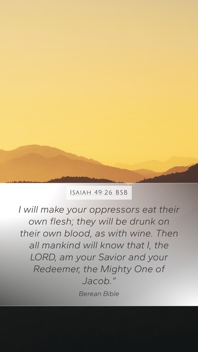 Isaiah 49:26 BSB Bible Verse Image