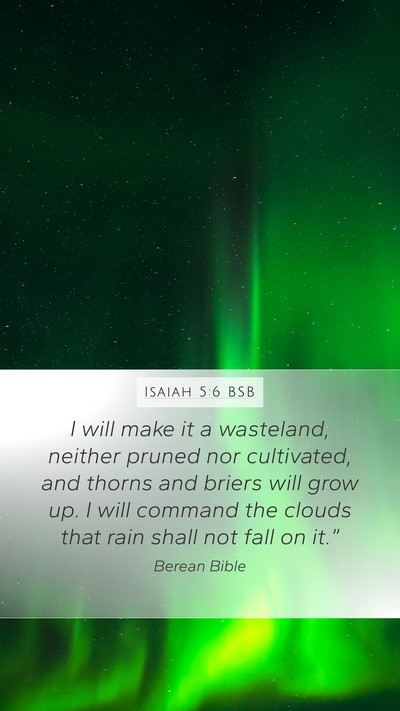 Isaiah 5:6 BSB Bible Verse Image