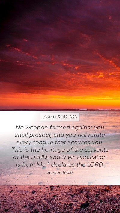Isaiah 54:17 BSB Bible Verse Image