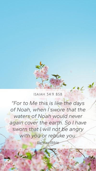 Isaiah 54:9 BSB Bible Verse Image