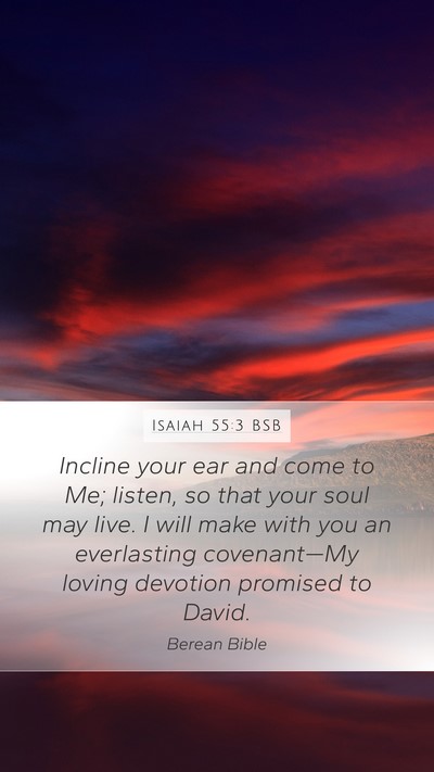 Isaiah 55:3 BSB Bible Verse Image