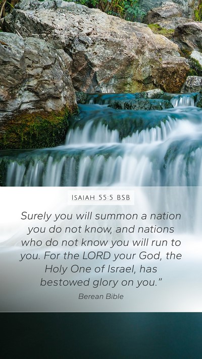 Isaiah 55:5 BSB Bible Verse Image