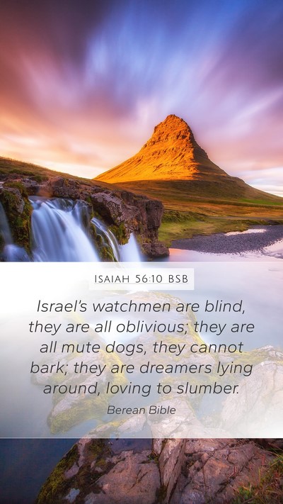 Isaiah 56:10 BSB Bible Verse Image