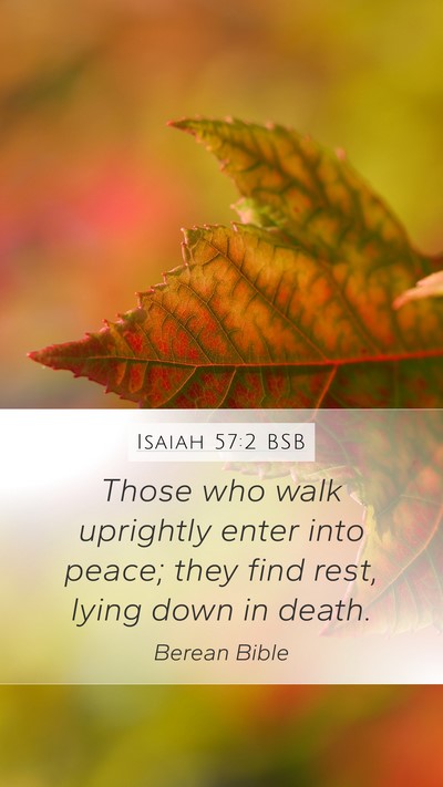 Isaiah 57:2 BSB Bible Verse Image