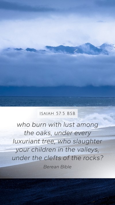 Isaiah 57:5 BSB Bible Verse Image