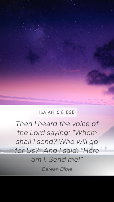 Isaiah 6:8 BSB Bible Verse Image