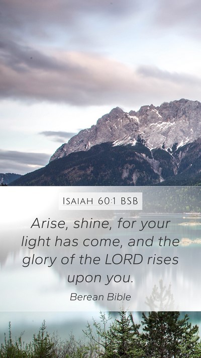 Isaiah 60:1 BSB Bible Verse Image