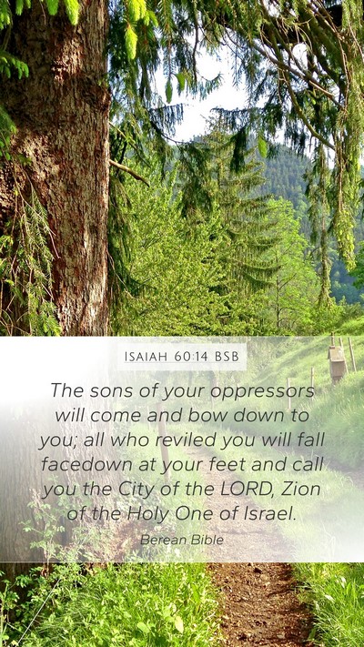 Isaiah 60:14 BSB Bible Verse Image